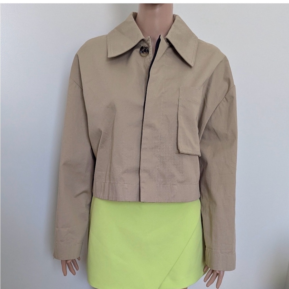 Zara Beige Utility Jacket - Picture 3 of 7